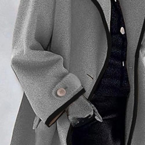 Maiyifu-GJ Wool Coat for Women Plus Size Pea Coat Winter Wool Coat Trench Jacket Ladies Warm Slim Long Overcoat Outwear4