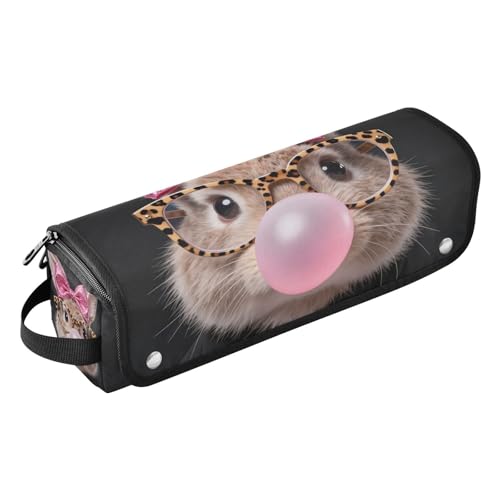 Organizador de herramientas para cabello 2 en 1 con tapete para plancha resistente al calor, bolso portátil para viaje con compartimento abierto para planchas, rizadores y peinados, diseño con cara de conejo, edición especial de Pascua miniatura 1