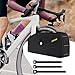 Menolana Bike Frame Storage Bag Cycling Pack Organizer Holder Zipper Bicycle Front Tube Bag for Wallet Keys Travel Mountain Road Bike, Black