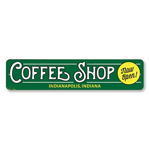 Coffee Shop Sign, Now Open Sign, Custom Barista Store