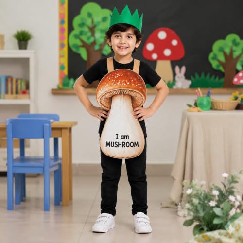 Image of Raj Costume Kids Fruit & Vegetable Fancy Dress Costume | Soft Felt Fruit and Vegetable Cutout Costume for Boys & Girls | School Annual Function