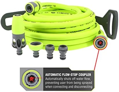 Flexzilla HFZG12050QN Garden Hose Kit with Quick Connect Attachments | Lightweight Coils Easily | Quick Connect Couplers | Won't Kink Under Pressure - Thumbnail 4