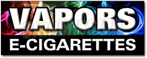 36" Vapors E-Cigarettes Decal Sticker Pipe e-Liquid Flavor concentrates Nicotine