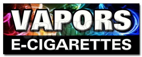 24" Vapors E-Cigarettes Decal Sticker Pipe e-Liquid Flavor concentrates Nicotine