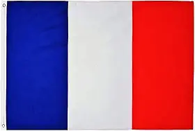 Bandeira da França Dupla Face - 90cm x 150cm