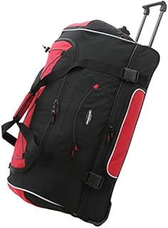 Travelers Club Adventure Upright Rolling Duffel Bag, Red, 36 Inch 119.0L