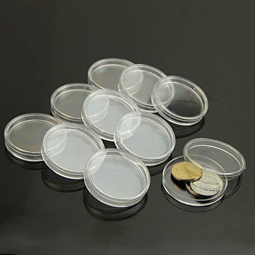 Caja Organizadora para Monedas Plástico Transparente 35mm Pack 10 miniatura 4