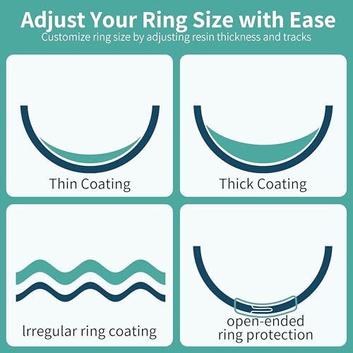 Protector de anillo para anillos sueltos invisible reductor silicona flexible 8