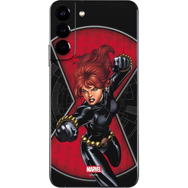 Skinit Decal Phone Skin Compatible with Galaxy S22 Plus - Officially Licensed Marvel Black Widow Natasha Romanova Design