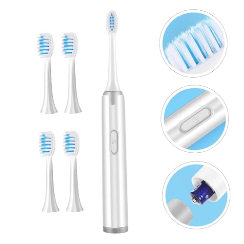 HONITANO Elektrische Zahnbürste für Erwachsene Kabellos mit Weichen Aufsteckbürsten Tragbares Zahnreinigungsgerät für Reisen Büro und Alltag – Bild 8