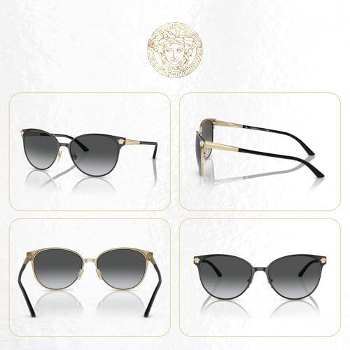 Versace VE2168 Round Sunglasses for Women +BUNDLE with ACCESSORY EYEWEAR KIT3
