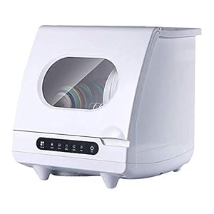 Tabletop Inbouw-in-vaatwasser, draagbare mini-vaatwasser, met vertraging start, met roestvrijstalen interieur en 6…