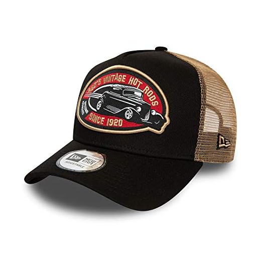 New Era Hot Rod Frame Adjustable Trucker Cap Car Edition Brown - One-Size