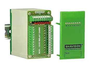 Shavison Space Saver Relay Module AS789-24V-N-OE, 1C/O, 8 Channel, 24VDC Coil, OEN Relay, Ve Looped Coils, Soldered Relay, Reverse Blocking Diode, Contact Rating : 28VDC/230VAC, 5A