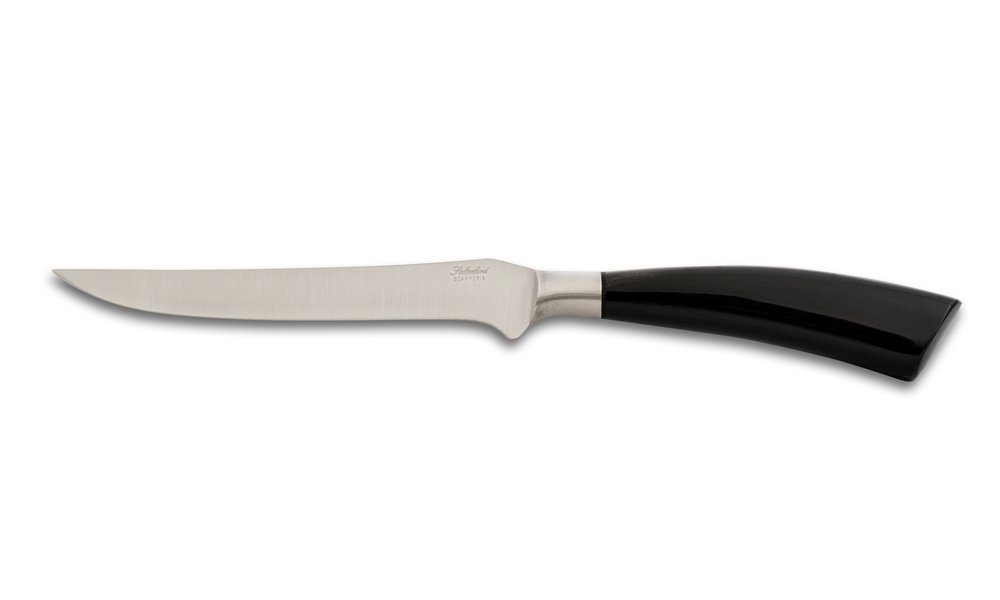 Couteau de désossage Saladini forgé main avec manche en véritable corne de buffle