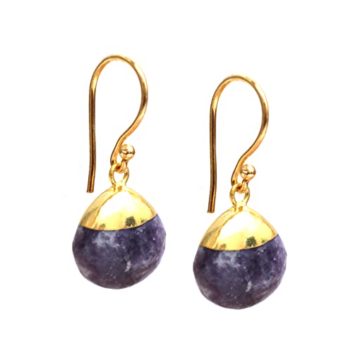 Gempires Natural Lepidolite Pear Dangle...