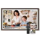 BSIMB Large Digital Picture Frame 24 Inch, 1920x1080 FHD WiFi Digital Photo Frame Electronic 32GB, Wall Mount Included, Share Pictures/Videos via App Easy Setup Gifts for Mom(Non-Touch), Dark Wood