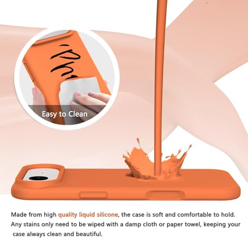 Image of Elzzi Microfiber Logo Cover Compatible for iPhone 17 Air Case Liquid Silicone Cases Full Body 4 Layer Protective Covers Shockproof Back Cover (Cosmic)