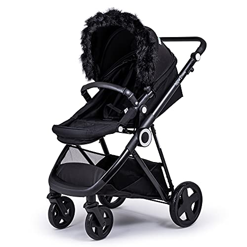 For-Your-Little-One Fourrure pour landau Compatible Mountain Buggy, Noir