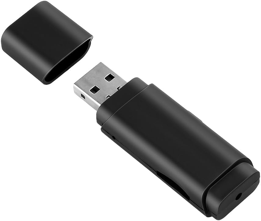 limiete Clé USB 1080p avec carte de 128 Go gratuite - Mini caméra espion, enregistrement en boucle et détection de mouvement, enregistreur vidéo portable...