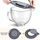 Gdrtwwh Glasschüssel für KitchenAid 4,5–5 Quart Kippkopf-Standmixer, Ersatz mit KitchenAid Artisan Mixer Glasschale (Glass Bowl)