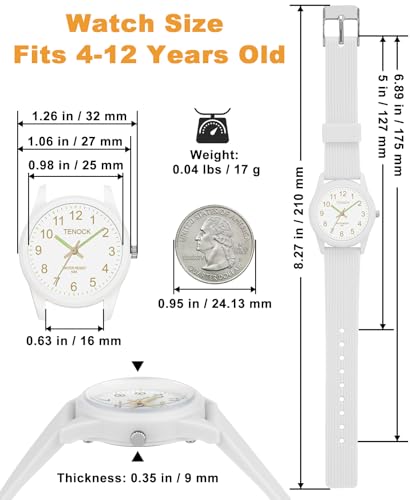 Image of Kids Analog Watch Waterproof Learning Time for Boys Girls Ages 4-12