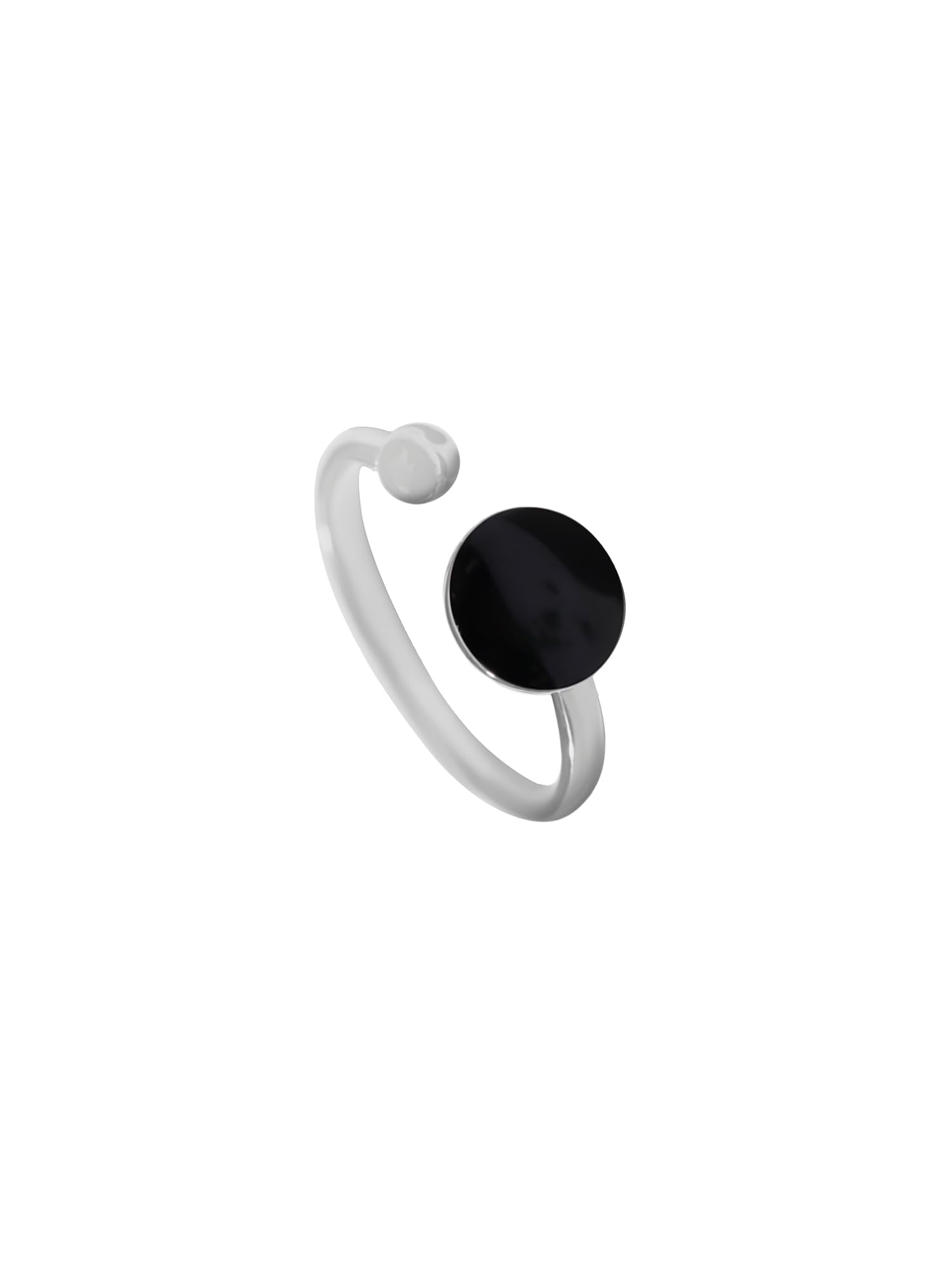 Pearl Rings For Women | Fashion Adjustable Black Ring | Rhodium Plated Finger Ring for Girls | Eternal Shine | Birthday Gift For Girls Women Anniversary Gift for Wife-image-21