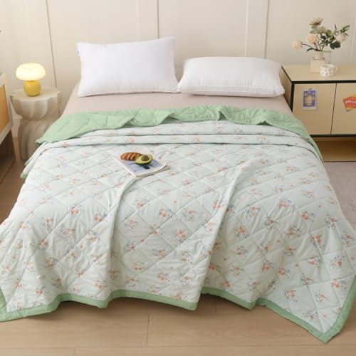 Highdi Bedding Edredón Acolchado, 2.5 TOG Microfibra Bedding Ligero Edredón Color Liso Edredon Cama, Manta de Cama para Sala de Estar, Dormitorio, Estudio (Flor Rosa,180x200cm)