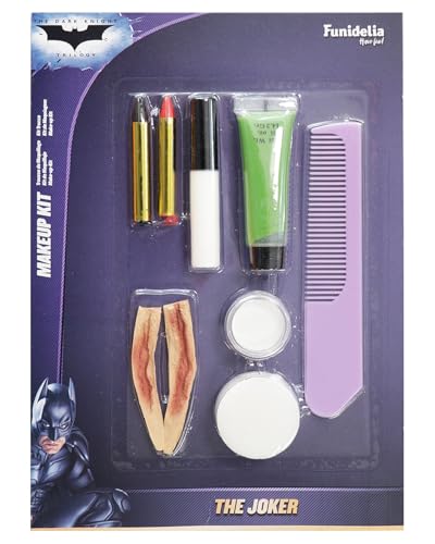 Funidelia | Set de Maquillaje del Joker Oficial para niño y Adulto Superhéroes, DC Comics, Villanos, Accesorio para Disfraz