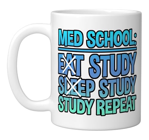 Taza de Cerámica Blanca 11 oz Med School miniatura 1