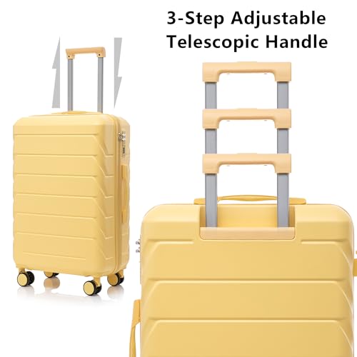 Image of Luggage Sets, 3 ABS Hardshell Suitcase Spinner Wheels with Combination Lock