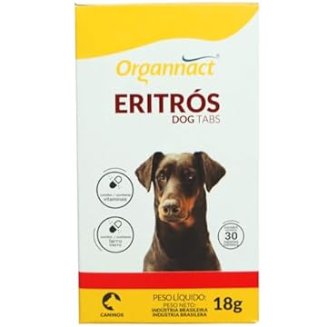 Suplemento Vitamínico Para Cães Eritrós Dog 18g | Organnact
