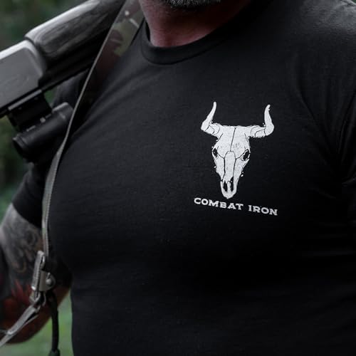 Combat Iron Men's Graphic T-Shirt | Go Milk a Bull | Cotton-Poly Blend | Athletic Fit, Tagless Comfort4