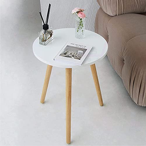 Image of Shoppee Fold-able Oval Shaped Side Table /Tea Coffee Breakfast Table (White Round)