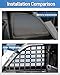 ROADER Rear Window Molle Panel Storage for Ford Bronco 2021 2022 2023 2024 4 Door, Back Interior Cargo Storage Panel, Rear Window Metal Bronco Molle Panel Modular Storage 2Pcs (Not Fit Soft Top)