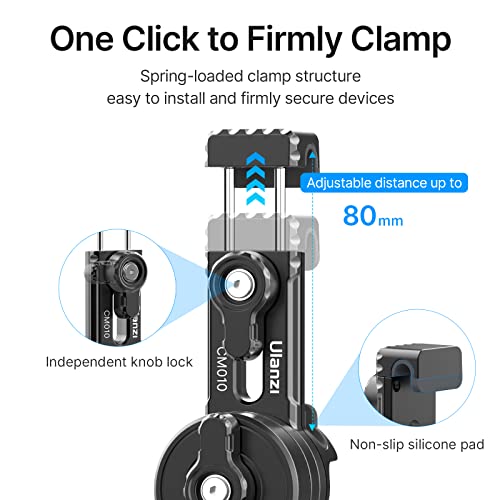 Image of Baseball Fence Mount Holder for Action Cameras - ULANZI CM010 Action Cam Fence Clamp Mount Phone Holder Video Accessories