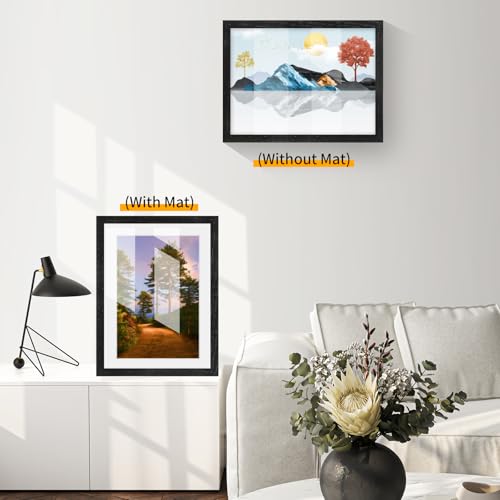 puthiac 13x19 Oak Wood Picture Frame - 13"x19" Poster Frames for Wall, 13x19 Picture Frames for Wall, 13 x 19 Picture Frames, 13 x 19 Frames for Wall(1 Pack, Black)