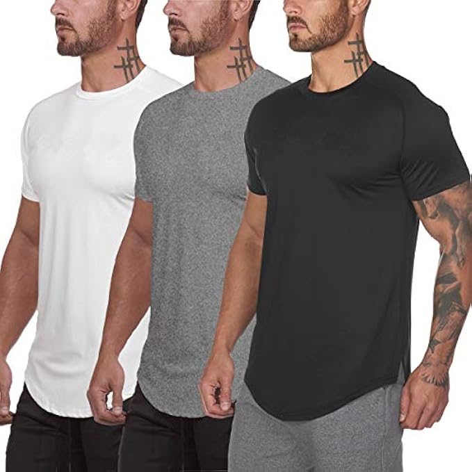 Muscle Killer 3 Pack Men's Gym Workout Bodybuilding Fitness Active Athletic T-Shirts Workout Casual Tee