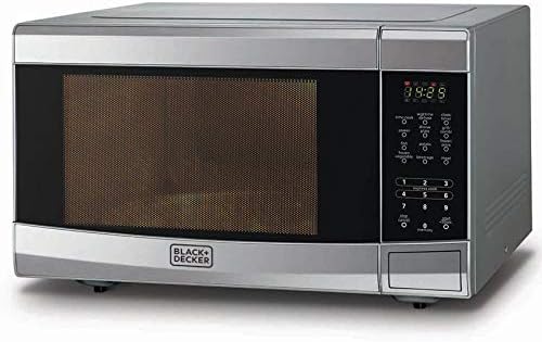 Black+Decker 42L Microwave Oven with Grill, Silver - Mz42Pgss-B5