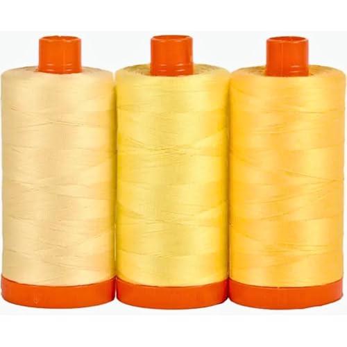 Hilo Aurifil CB SicilyYellow 3 piezas miniatura 1