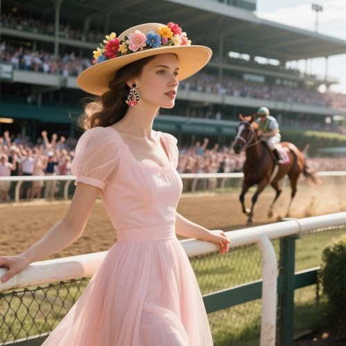 Beaded Earrings Derby Riding Suit Dangle Earrings Kentucky Derby Race Day Earrings Horse Racing Fan Jewelry Horse Racing Accessories3