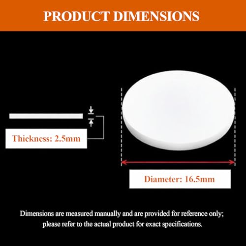 Joint solide PTFE en téflon de précision 16,5 mm pour traitement mécanique durable - 3