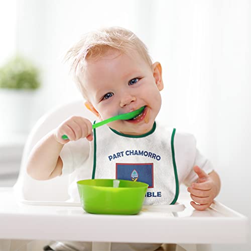 Toddler & Baby Bibs Burp Cloths Part All Trouble Part Chamorro Guam All Trouble Cotton Baby Items for Baby Girl & Boy White Royal Blue Design Only4