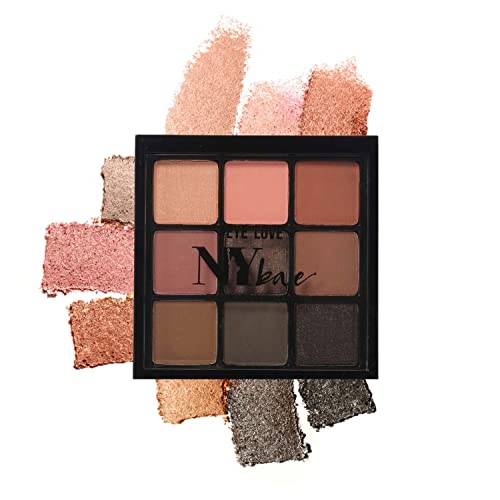 Ny Bae Eye Love Eyeshadow Palette – Bloom Beauty, 9 In 1 Palette, Matte & Shimmer, Intense Pigmentation, Easily Blendable, Long Lasting, Smooth Finish, 9 G