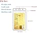 Vertical ID Badge Holders Sealable Waterproof Clear Plastic Holder, for RFID/Proximity/Badge Swipe Cards or Credit Card/Driver's License (Transparent-6pcs)