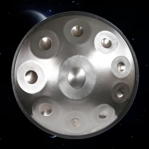 Instrumento de percusión Handpan ORANGES 22in 10 notas plata miniatura 1
