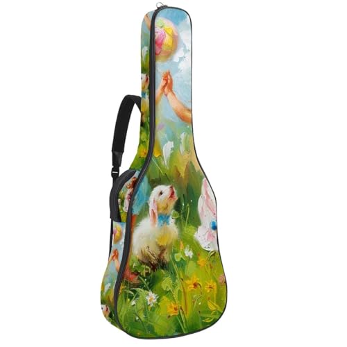 Sac de transport pour guitare classique anti-rayures étanche motif peinture à l'huile