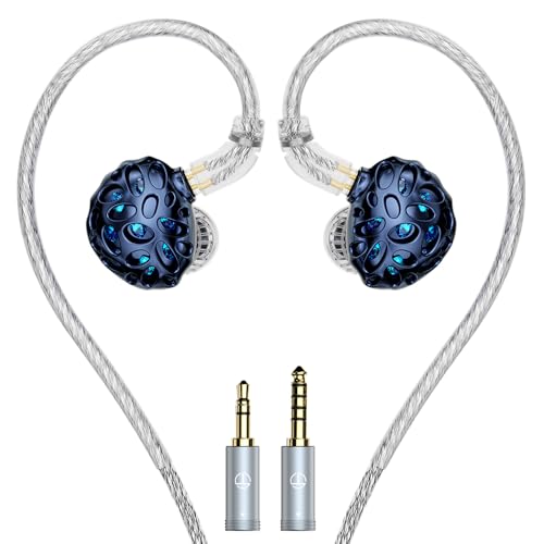 Fanmusic TRN �W���x�C�U�� 3DD+1Planar �C���C���[�w�b�h�z�� 3.5mm/4.4mm �v���O 0.78 2�s�� �����\�ȃP�[�u���B