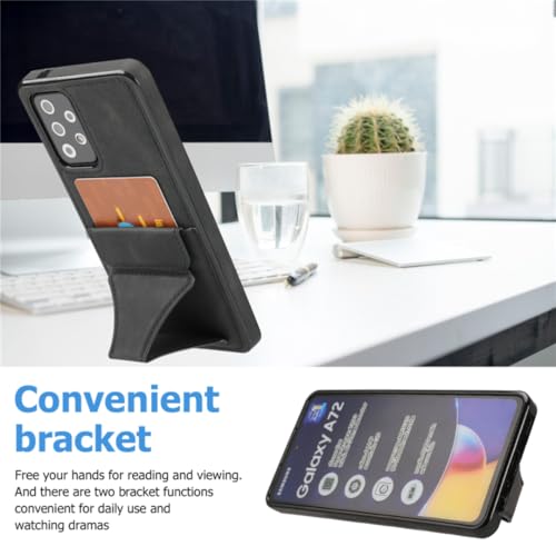 Coque cuir Galaxy S25 Edge avec porte-carte et support - 5