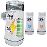 Portable Handheld Rechargeable Nebulizer, Cool Mist Steam Inhalers for Breathing Problems, Mini Nebuliser Machine for Kids Adults for Travel or Home Use 105 (Only one Med-Cup )